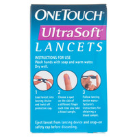 OneTouch Ultra Soft Lancets 100/bx For GLucose Care