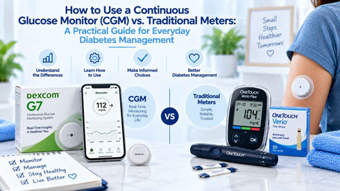 How to Use a Continuous Glucose Monitor (CGM) vs. Traditional Meters: A Practical Guide for Everyday Diabetes Management