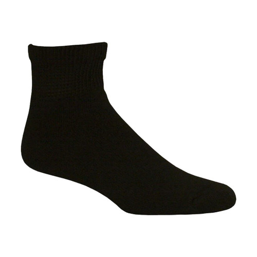 Curative Diagnostics Diabetic Socks Size 9 - 11 Ankle Set of 3 Pair Pack - Black