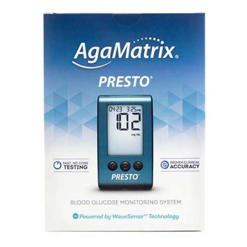 AgaMatrix WaveSense Presto Meter Only [W/B] For Glucose Care
