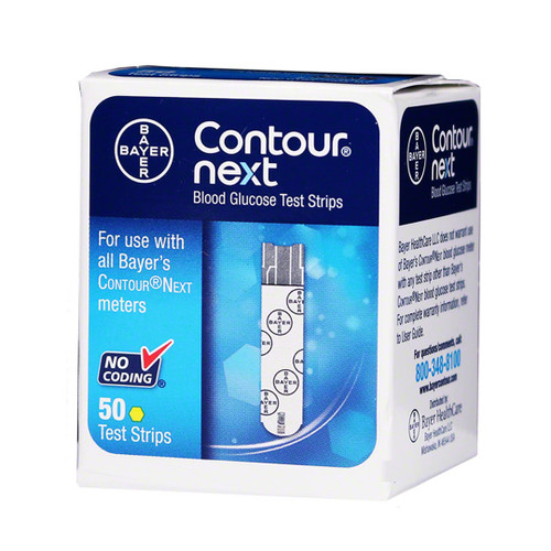 Ascensia Bayer Contour Next EZ Meter [+] NEXT 50 Test Strips, Lancets For Glucose Care