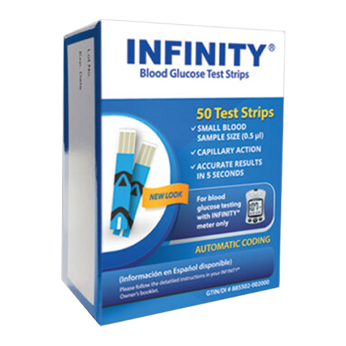 Infinity 100 Test Strips For GLucose Care