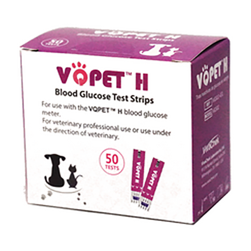 VQ PET H Blood Glucose Monitoring System for Pet Use Starter KIT with 50 Test Strips