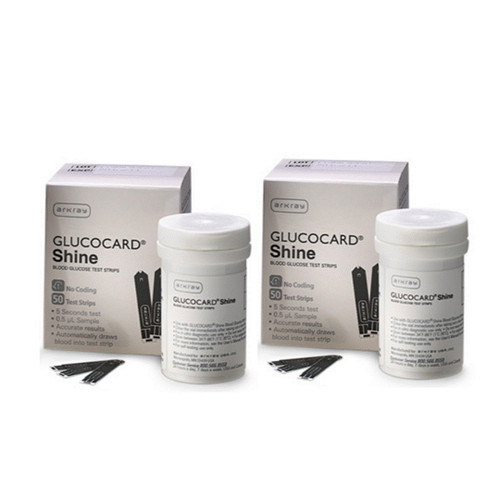  Arkray Glucocard Shine 100 Test Strips