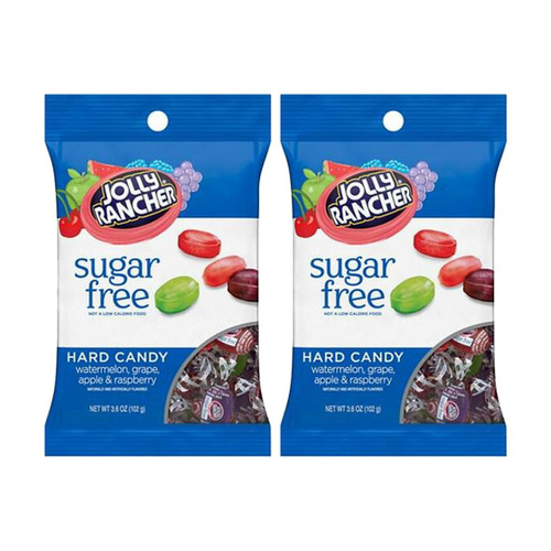 Jolly Rancher Sugar Free Hard Candy (Watermelon, Grape & Apple Raspberry) - 2 Pack