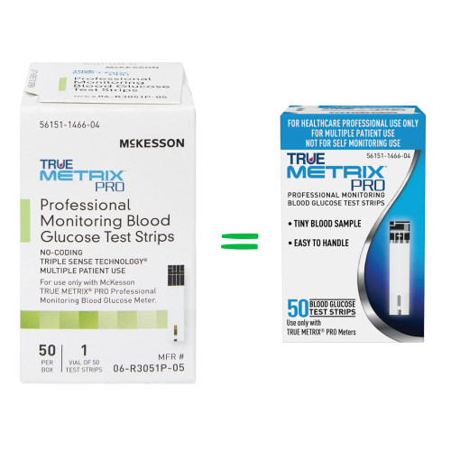 Did you know Mckesson TRUE METRIX PRO Blood Glucose Test Strips  are same as TrueMetrix Pro Strips