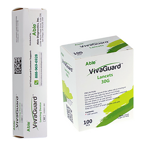 VivaGuard Lancing Device [+] VivaGuard Twist Top Lancets 100 Ct