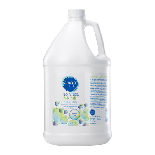 CleanLife Products No-Rinse Body Wash 1 Gallon 128 OZ 8 Pound