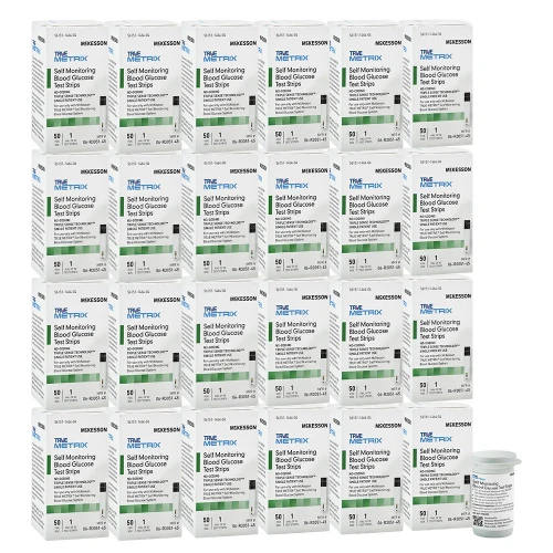 True Metrix Blood Glucose Test Strips 24 x 50 [1200 strips] by McKesson