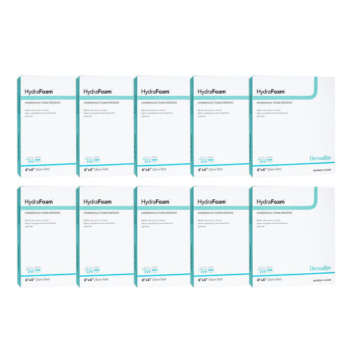 Hydrafoam Hydrophilic Foam Dressing, 6" X 6" [ 10 Pack ]
