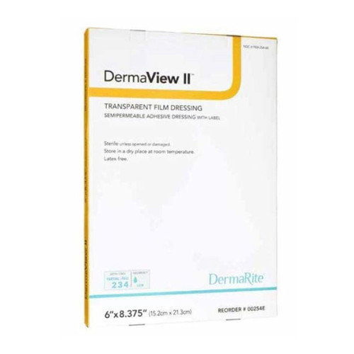 Dermaview II Transparent Film Frame, 10 Pack 6" X 8.375"