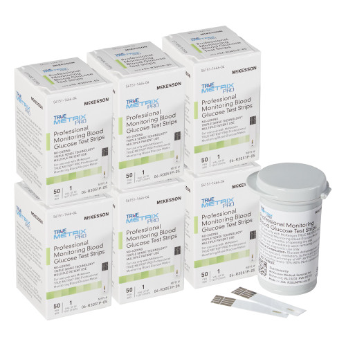 TRUE Metrix Pro Blood Glucose 300 Test Strips By McKesson