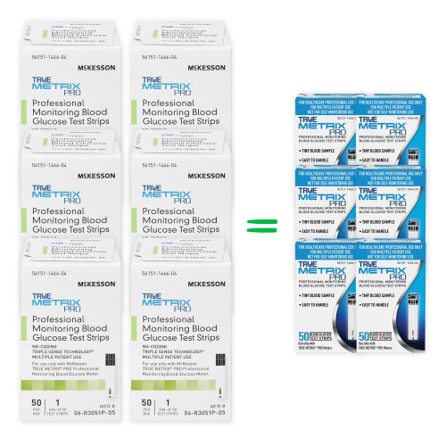 TRUE Metrix Pro Blood Glucose 300 Test Strips By McKesson