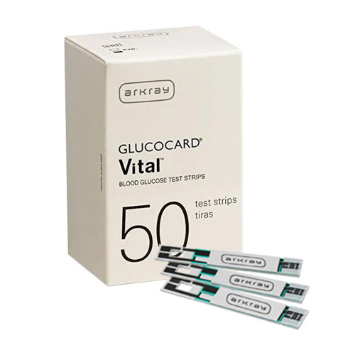 Arkray Glucocard Vital Meter with Vital 200 Test Strips