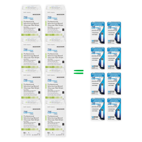 TRUE Metrix Pro Blood Glucose 400 Test Strips By McKesson