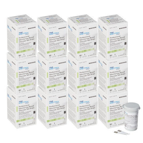 TRUE Metrix Pro Blood Glucose 600 Test Strips By McKesson