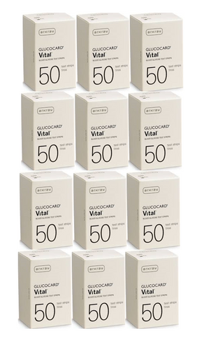 Arkray Glucocard Vital Meter with Vital 600 Test Strips