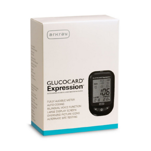 Arkray Glucocard Expression Meter with Expression 300 Test Strips