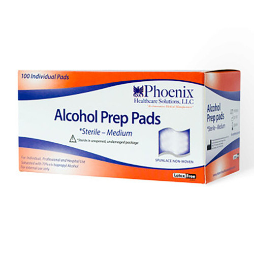 Phoenix healthcare alcohol prep 100 ct [ 2 Pack ]