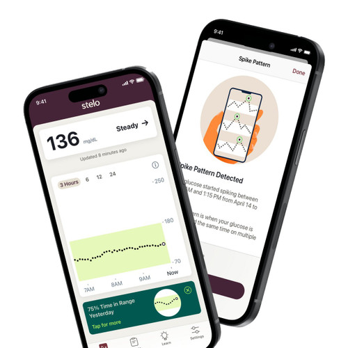 Stelo Continuous Glucose Monitor for Health & Wellness [1 Sensor]