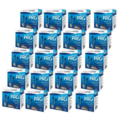 Omnis Health Embrace PRO Blood Glucose Test Strips 1000 Test Strips