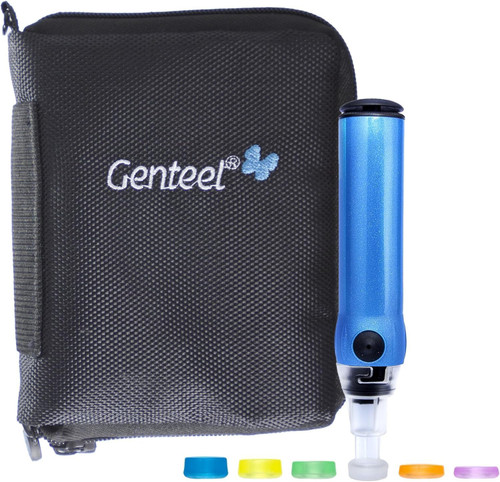 Genteel Plus No Prick Pain Vacuum Lancing Device for Diabetes Testing Blood Sugar Glucose - Black