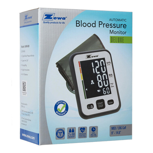 Zewa's UAM-880XL Premium Automatic Blood Pressure Monitor with Two Cuffs  Extra  large