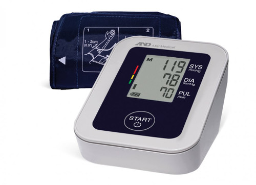 A & D Cuff Blood Pressure Monitor With AC Adaptor 6.3" - 9.4" Small Cuff