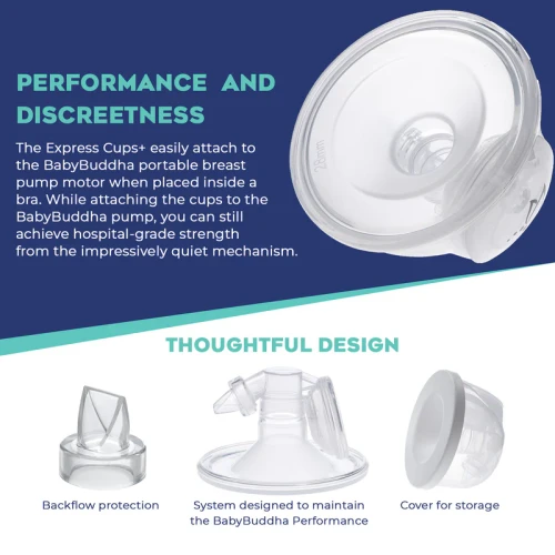 BabyBuddha collection cups accessory being assembled – easy to take apart, clean, and put back together