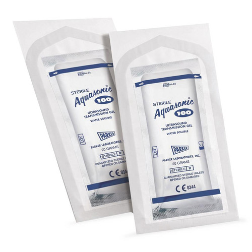 Aquasonic 100 Sterile Ultrasound Gel – 20g Single-Use Packet