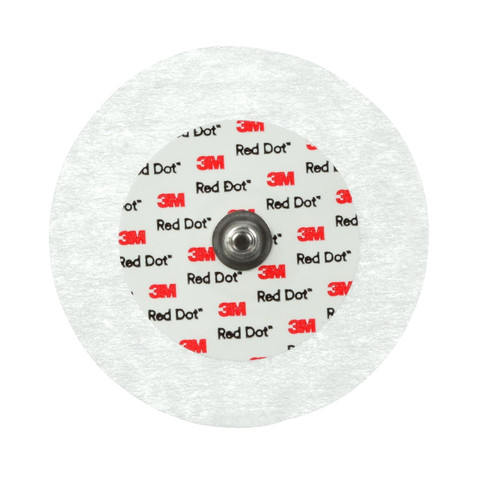 3M Red Dot ECG Monitoring Electrodes 2560 – foam electrodes for diaphoretic skin, 50 per box