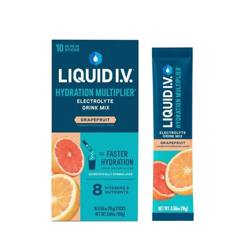 Liquid I.V. electrolyte drink mix in Grapefruit flavor