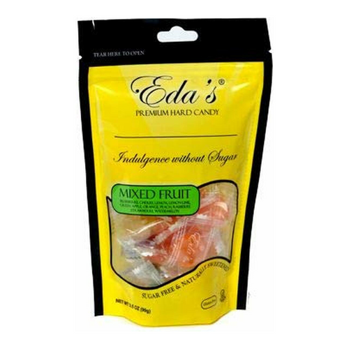 Eda's Premium Hard Candy Sugar Free 3.5 Oz. - Mixed Fruit 10 Flavor