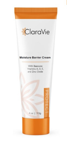 ClaraVie Moisture Barrier Cream 4 oz tube – maximum strength skin protectant for incontinence and sensitive skin