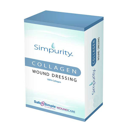 Safe N Simple Simpurity Collagen Wound Dressing Powder in a 1g sterile vial