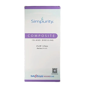 Latex-free Safe N Simple bordered dressing for sensitive skin care