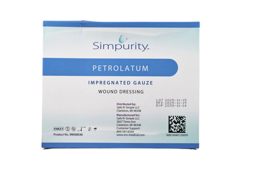 Safe N' Simple sterile non-adherent dressing for sensitive wound care