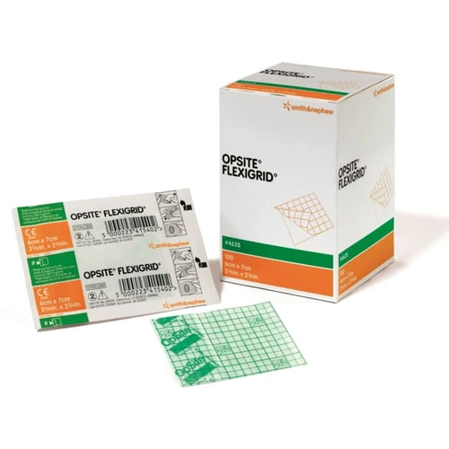 Smith & Nephew Opsite Flexigrid Transparent Film Dressing 2 3/8 x 2 3/4 inch single sheet
