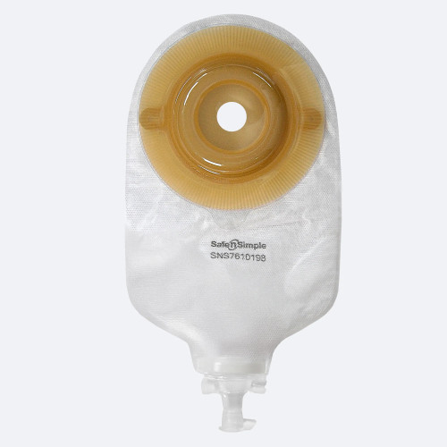 Safe N Simple 9" Urostomy 2-Piece Pouch 57mm Transparent packaging