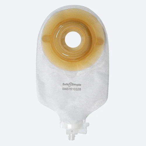 Safe N Simple 9" Convex Urostomy Pouch 1-1/4" Precut packaging