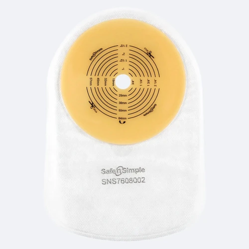 Safe N Simple 8" Closed One-Piece Pouch Transparent with Filter packaging
