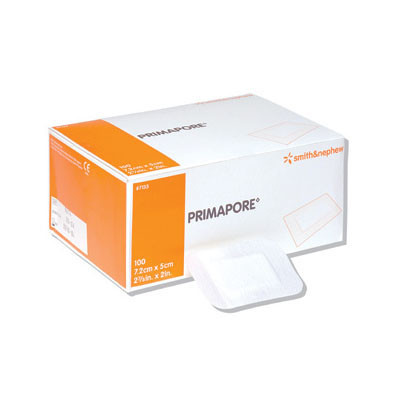 Smith & Nephew Primapore Adhesive Wound Dressing 2x3 packaging