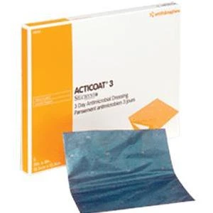 Smith & Nephew Acticoat Burn Dressing 4" x 8" packaging
