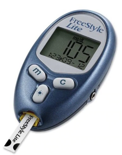 Abbott freestyle lite blood glucose meter kit for diabetic petient