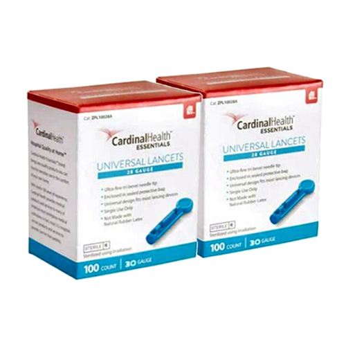 Cardinal Health ReliaMed Twist Top Lancets 30G 100/BX [2 Pack] For GLucose Care