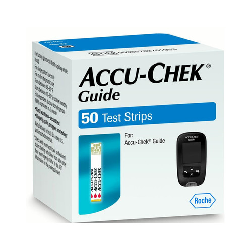 Buy Accu-Chek Guide 50 Test Strips For Glucose Care Online in USA at the  Best Prices
