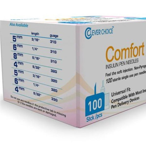  Easy Comfort Pen Needles 32G (4 mm) (300) : Health