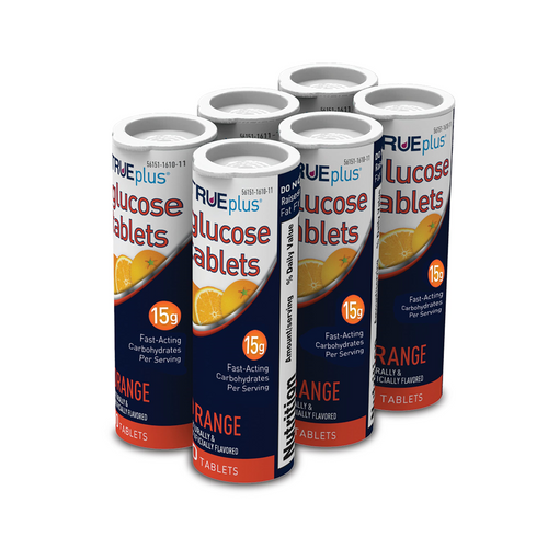 TRUEplus Glucose Tablets Orange 10Ct - 6 Pack