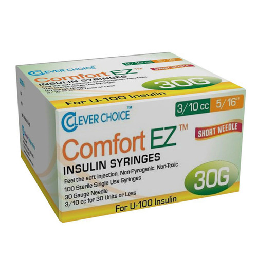 Ulticare Insulin Syringe 30g X 1/2, 1/2 Ml - 100 ct