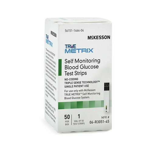 McKesson  True Metrix Blood Glucose Test Strips box of 100 McKesson  True Metrix Blood Glucose Test Strips box of 100